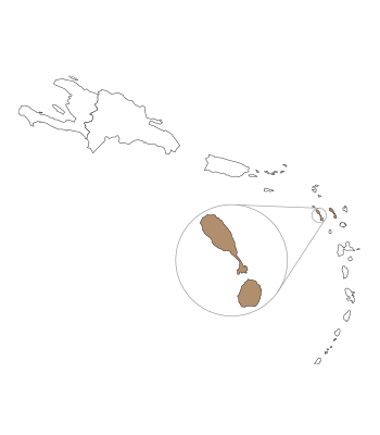 saint kitts & nevis europe map